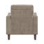 Ensemble de canapé contemporain 3 pièces brun canapé causeuse en chenille rembourrage en mousse confort bois massif meubles salon
