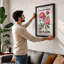 Peonies in Bloom Botanical - Framed Print-1157387173-1157387176