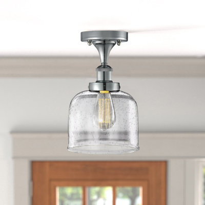 Glass Semi Flush Mount