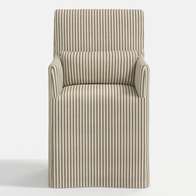 Lindy Slipcovered Arm Dining Chair