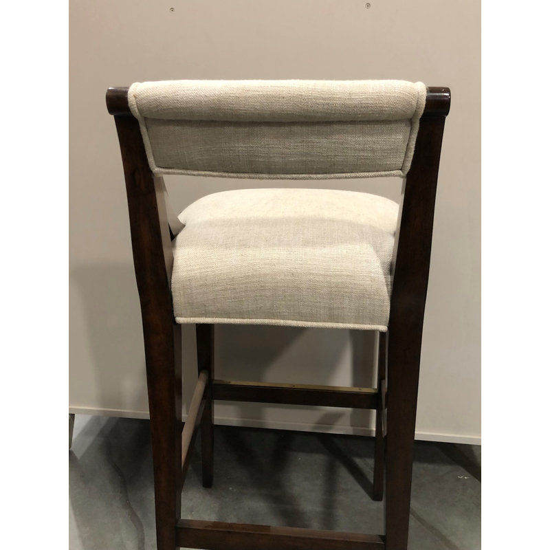 Georgian Upholstered Counter Stool, Counter Stool (24" Seat Height), Graystone