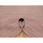 Tapis oriental rose 9 pi x 12 pi, laine douce, tissé à la main, motif Striae moderne uni, ton sur ton, tapis oriental