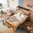 Twin Size Car Bed with Storage Shelves, Kids Platform Bed with Cute Car-shape-1518861144