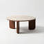 Table élévatrice avec plateau en bois de chêne massif et tablette de rangement, table basse basse pour le salon, bureau d'étude pour le bureau personnel, design moderne avec finition noyer