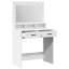 Wood 79 X 41 X 135 Cm Mirror Dressing Table-1462049802