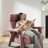 MINIMORE Modern Style 35.4" Width Stella High-Back Fully Upholstered Armchair-2077955726