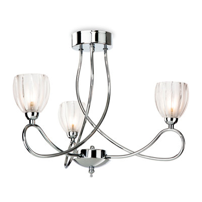 Dexter Glass Semi Flush Mount