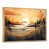 Toile avec cadre flottant or