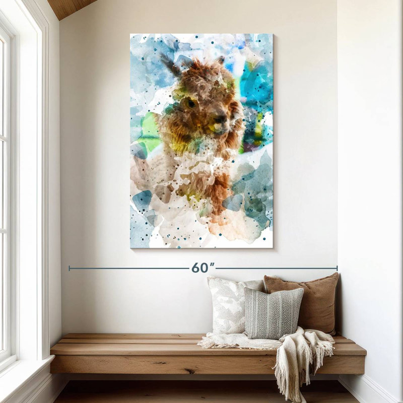 Brampt Alpaca Grin, 48" H x 32" W