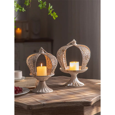 11.81'' H Metal Tabletop Candlestick