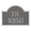 Wisconsin Special 2-Line Wall Address Plaque-544714437-544714433