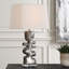 Lampe de table en nickel Sanaiah