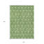 Tapis intérieur / extérieur géométrique lavable vert et vert clair 10 pi x 14 pi HomeRoots