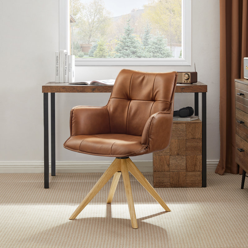 Leather Home Office Swivel Desk Chair