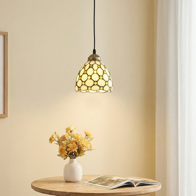 1 - Light Vintage Tifany Single Pendant Light (Bulb Included)