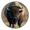 Washable American Bison Wildlife Area Rug