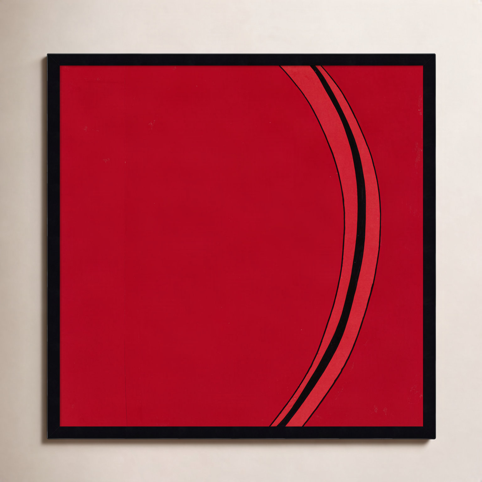 Segment Print by Alex Dunn, 25" H x 25" W, Black