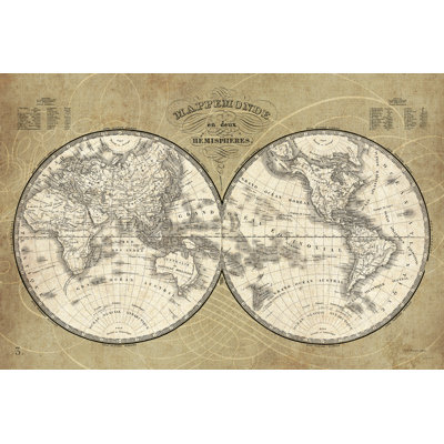 " French World Map I " by Sue Schlabach