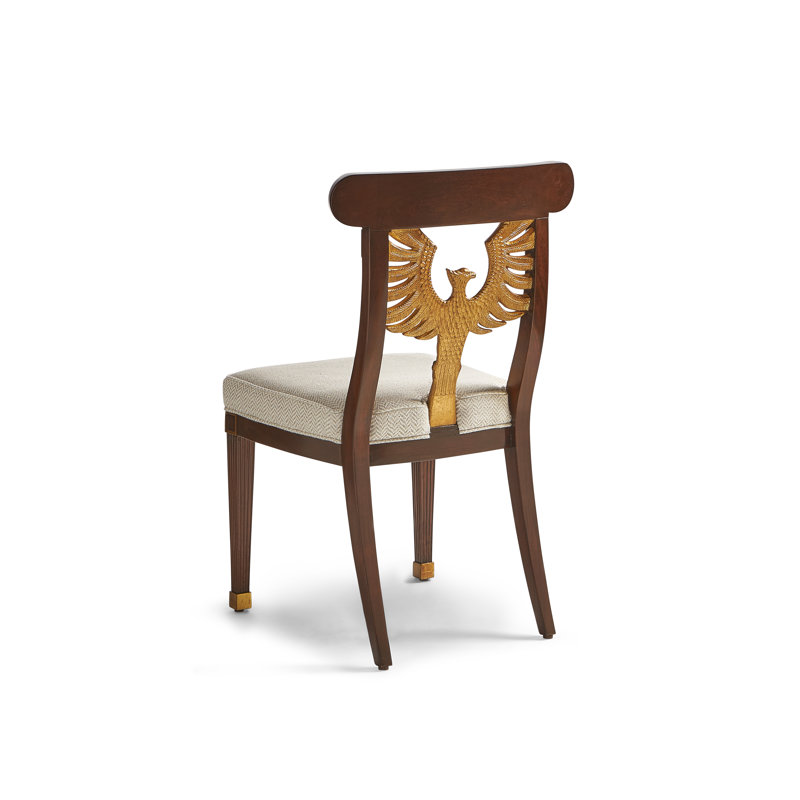 Phoenix Fabric Upholstered Mahogany Side Chair