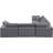 Isshak Velvet L-Shaped Sectional Reversible-87141435