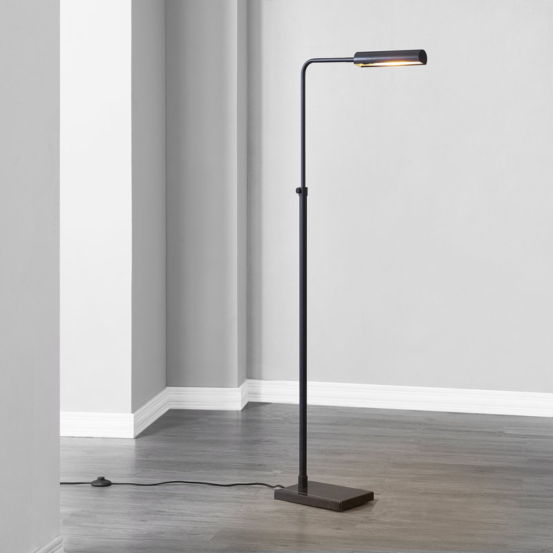 Rushton 60'' Matte Black Task Floor Lamp