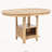 Light Oak 5-Piece Oval Counter Height Dining Set