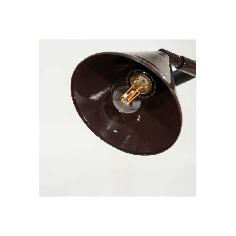 Floor Lamp Task Floor Lamp, Brown, 40 W, Brown