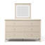 Commode 6 tiroirs avec miroir lumineux-1115395365