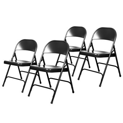 Bernadine Metal Round-Backed Folding Chair