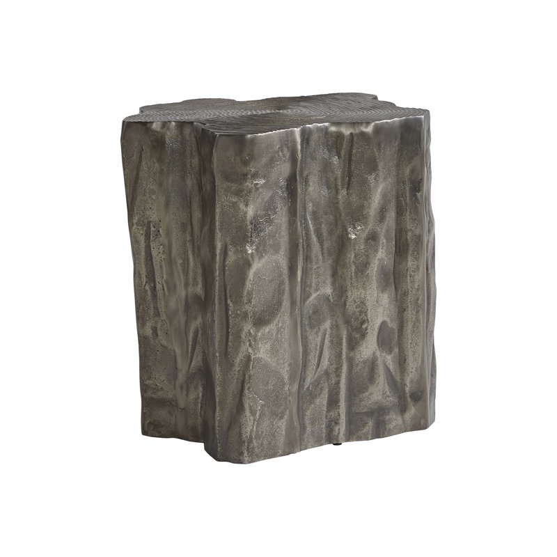 Elba Graphite Finish Free Form Cast Aluminum Accent Table