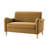 Terren 50.5"W Farmhouse Linen Upholstery Loveseat With Solid Wood Spindle Legs-237278640