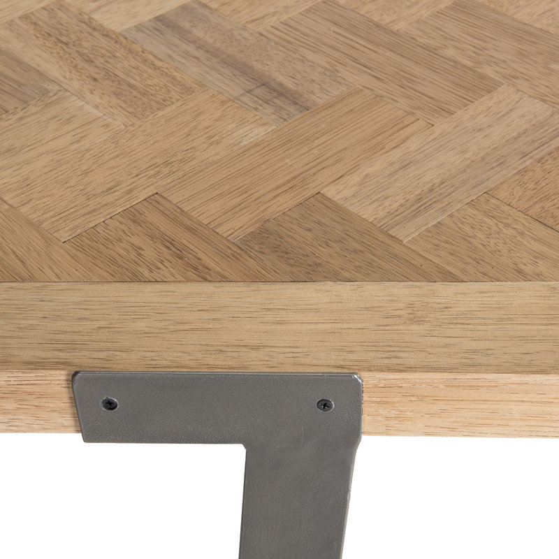Ayers Fir Rectangular Wood Top Dining Table