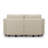 Colusa Faux Leather Double Seat Sofa Small Memory Foam Storage Couch For Apartment-1982165247
