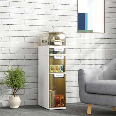 Rangement de salle de bain autoportant 3 tiroirs entièrement assemblé