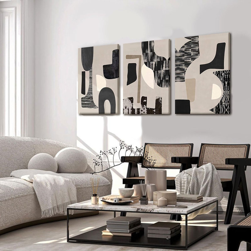 3 Piece Wrapped Canvas Print, 40 cm H x 30 cm W