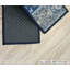 Tapis d'escalier bleu sur mesure à profil bas Aberdale Mahal-430211996