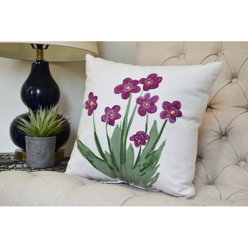 Housse et insert de coussin carré Farmers Market, Mauve, 26 po x 26 po