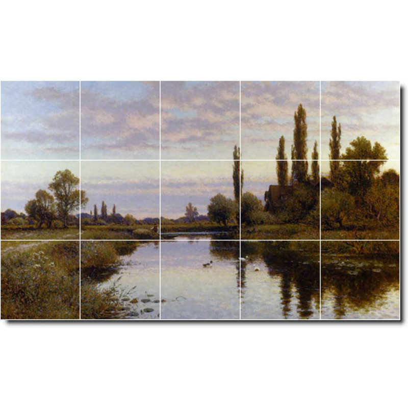 Carreau de peinture murale 40 po x 24 po 8 po x 8 po, Paysage 03597