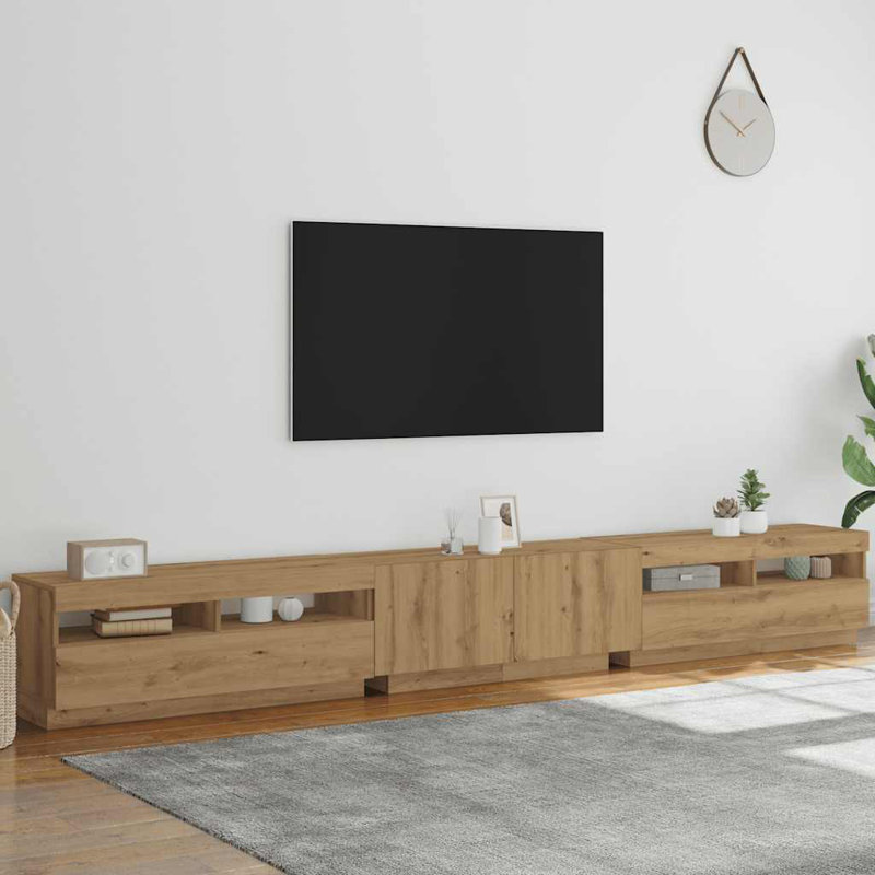 Dayven TV Stand for TVs up to 24", Artisan/oak