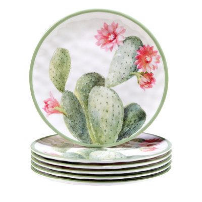 Ensemble de 6 assiettes à salade certifiées International Desert Beauty