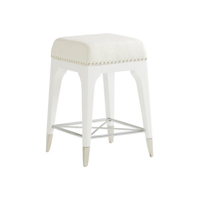 Avondale Upholstered Stool with Solid Wood Frame