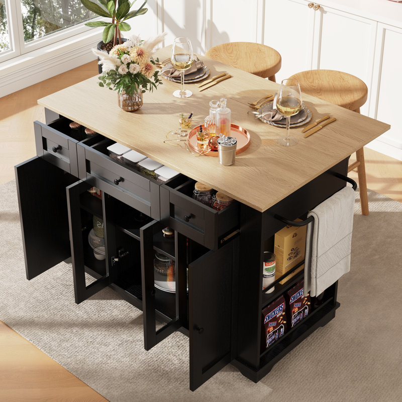 Kitchen Island, Black