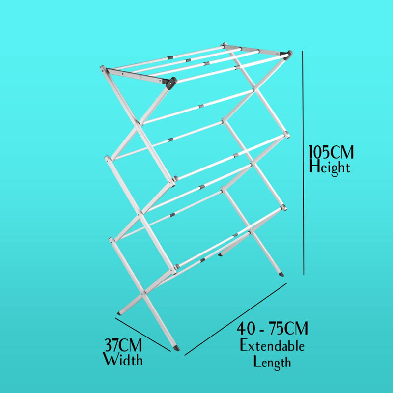 Metal Foldable Accordion Drying Rack