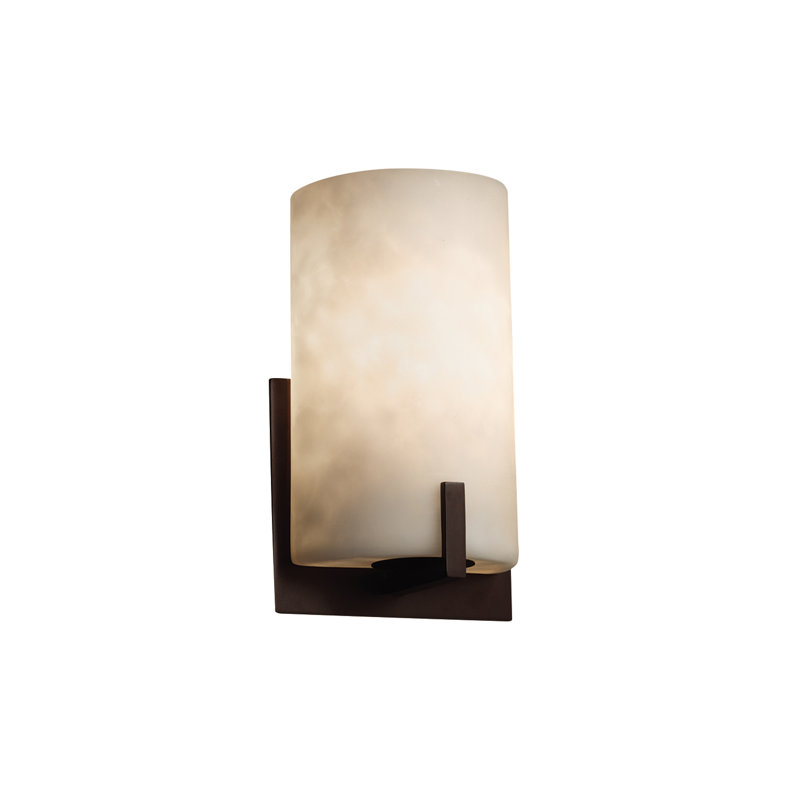 Brey LED Flush Mounted Sconce, Matte Black