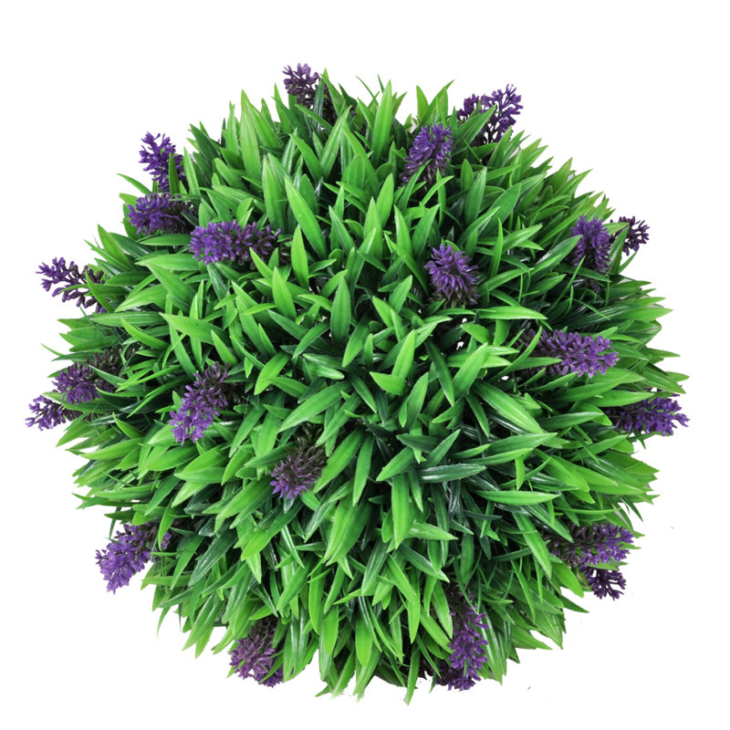 Faux Boxwood Topiary in Planter, 28 cm H x 28 cm W x 28 cm D