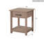 Table de chevet avec tablette basse et tiroir