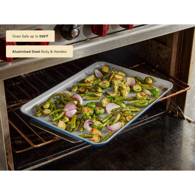 Caraway Nonstick Ceramic Large Baking Sheet, Navy