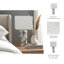Sagebrook Home 24X12" Alabaster Pieces Table Lamp, White