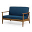 Ensemble de conversation en bois pour patio avec coussin-124920083-124920085
