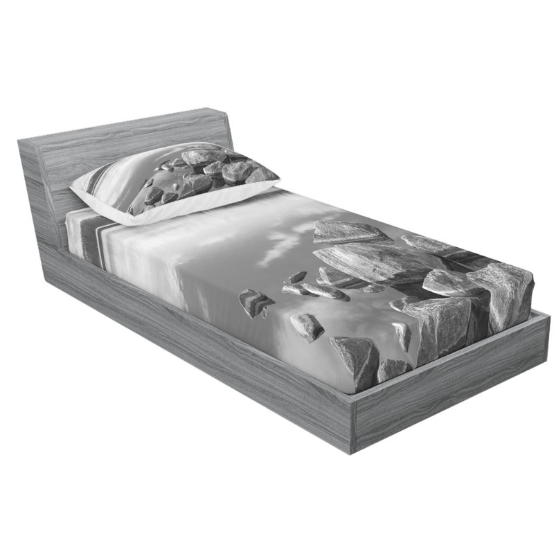 Microfiber Sheet Set, Twin Sheet Set with Fitted Sheet